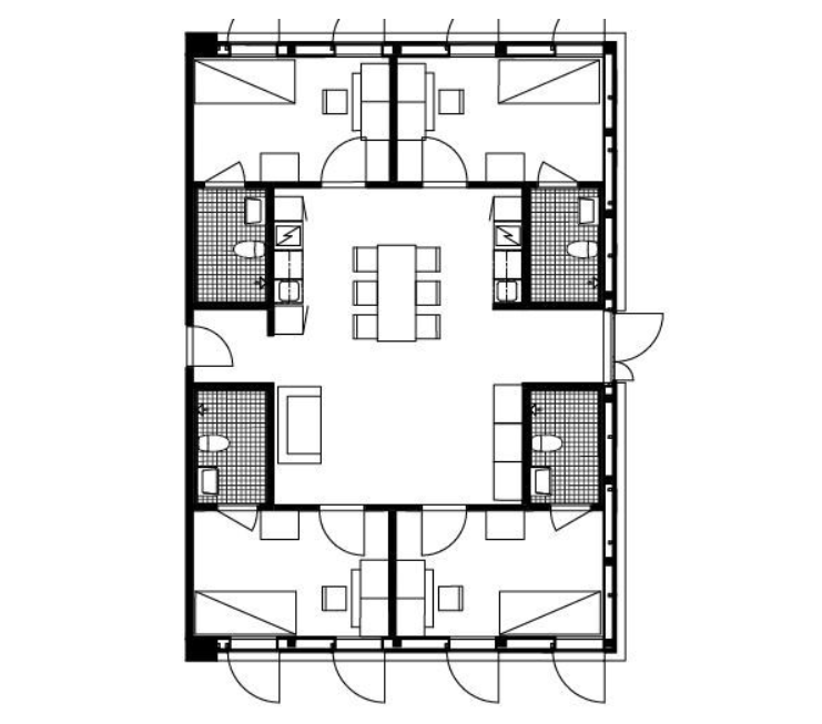 2D layout of Testbed KTH from TIP Architects