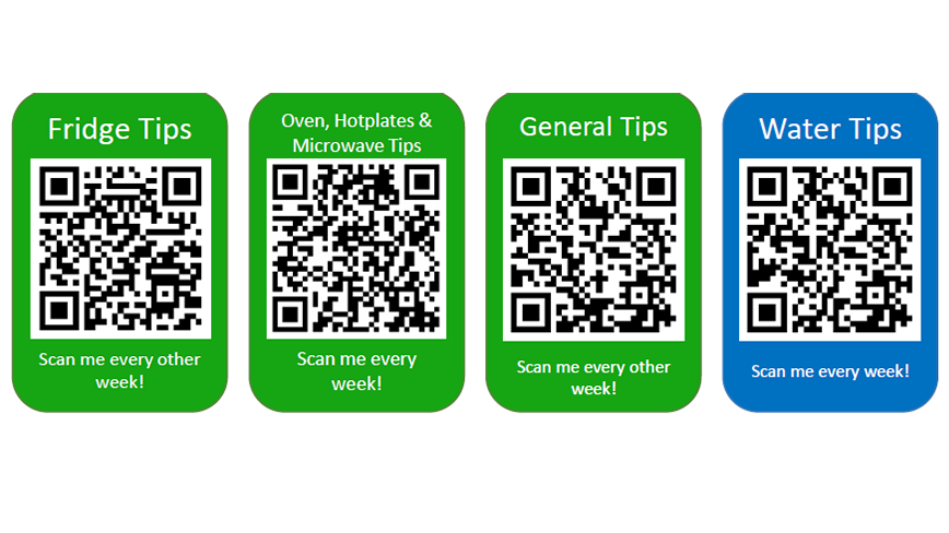 QR codes for tips.