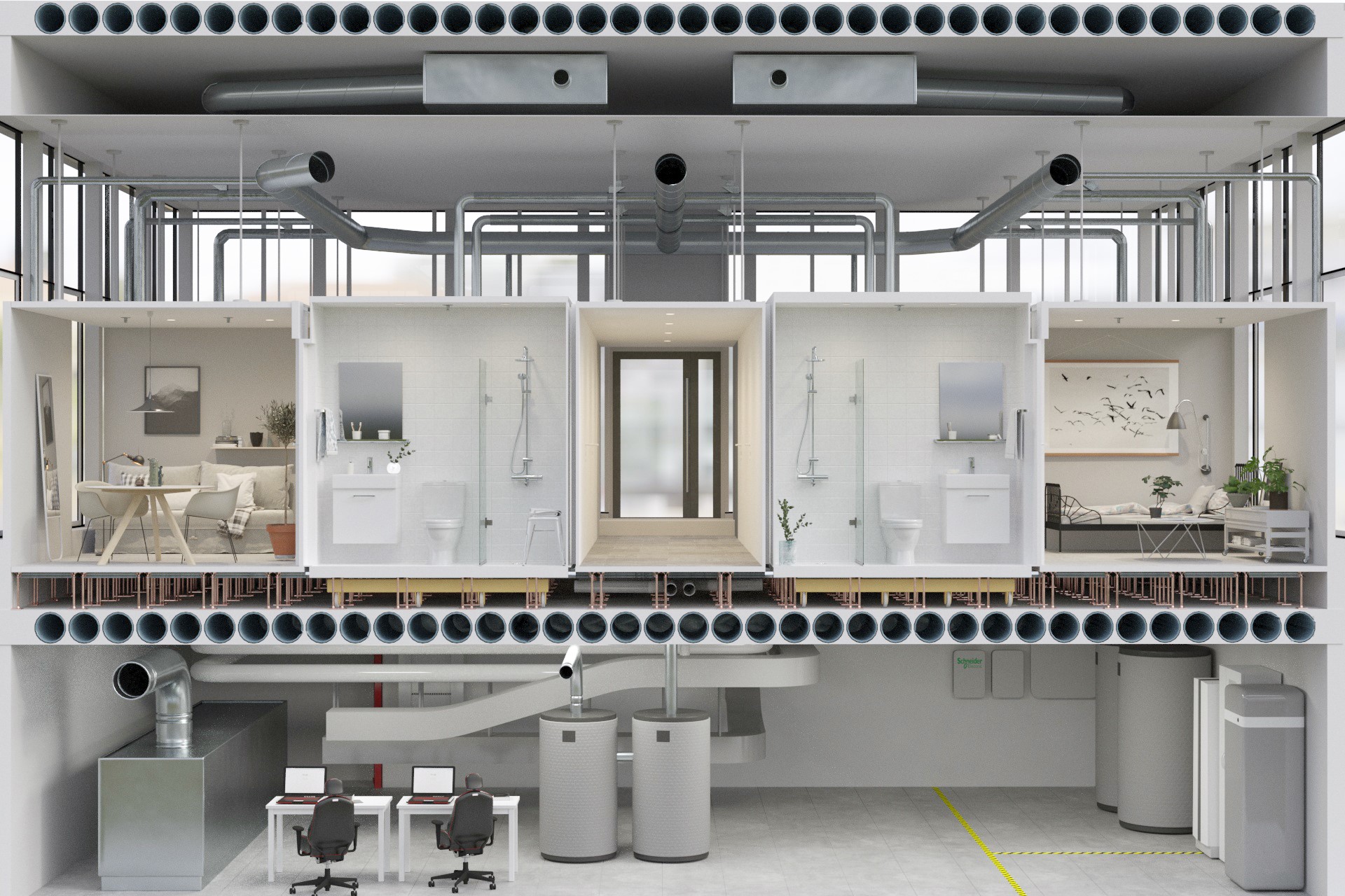 Interior Testbed KTH, cutaway